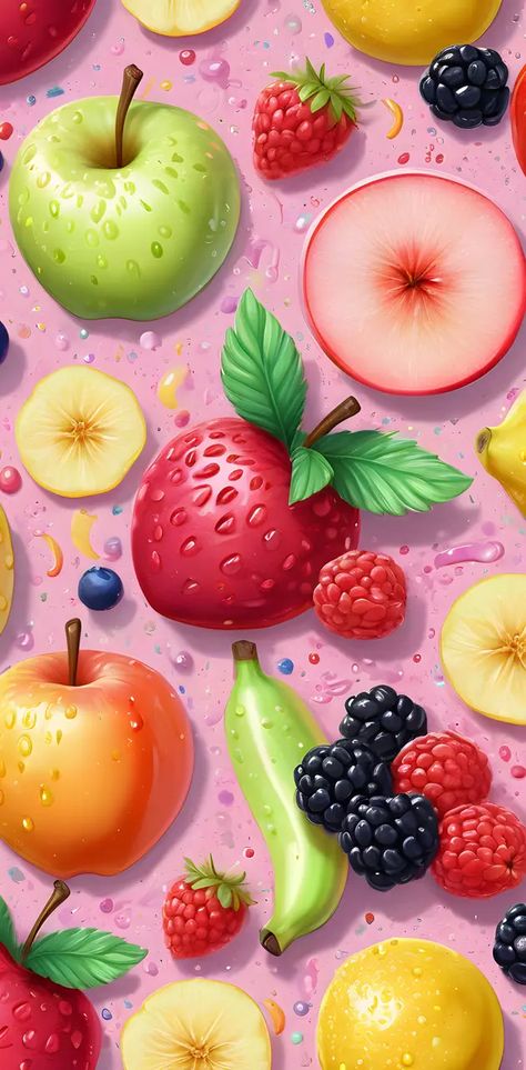 Fruits Aesthetic Wallpaper, Euphoria Background, Fb Background, Fruits Wallpaper, Puzzle Pictures, Jelly Wallpaper, Girl Wallpapers, Butterfly Books, Girly Wallpapers