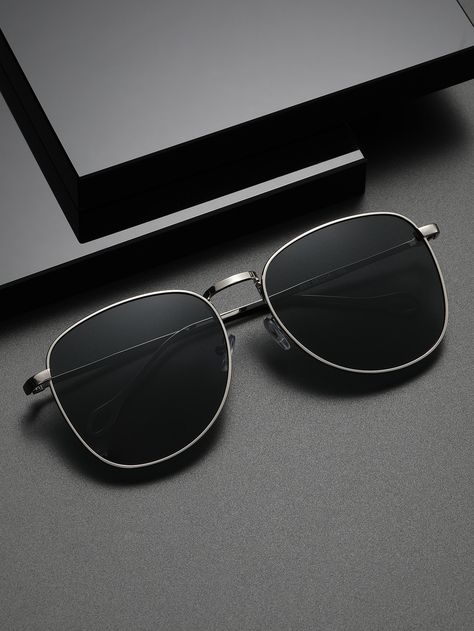 Casual Collar  Copper Alloy   Embellished   Men Accessories Shades Men Sunglasses, Best Goggles For Man, Men Sunglasses Outfit, Shades Glasses Men, Shades For Men Sunglasses, Mens Goggles, Men’s Sunglasses, Trendy Sunglasses Men, Eye Glasses For Men