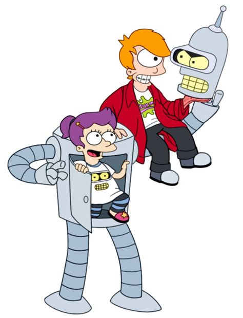 Fry And Leela, Futurama Characters, Robot Images, Matt Groening, Kids Fans, American Dad, Adventure Time Anime, Jokes For Kids, Futurama