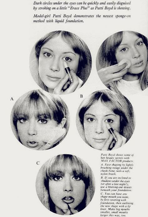 vintage beauty ad featuring Pattie Boyd Pattie Boyd 60s, Patty Boyd, Patti Boyd, 16 Magazine, 60s Icons, Jenny Boyd, Beatles Girl, 60s Makeup, Nastassja Kinski