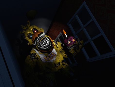 Nightmare Chica, Fnaf Song, Fnaf 4, Fnaf 1, Freddy Fazbear, Fnaf Characters, Fnaf Drawings, Fnaf Art, Five Nights At Freddy's