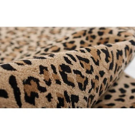 Dash and Albert Rugs Leopard Animal Print Handmade Hooked Wool Brown/Black Area Rug | Wayfair Momeni Rugs, Aqua Rug, Dash And Albert Rugs, Erin Gates, Wool Animals, Hooked Wool, Dash And Albert, Light Grey Area Rug, Rug Direct