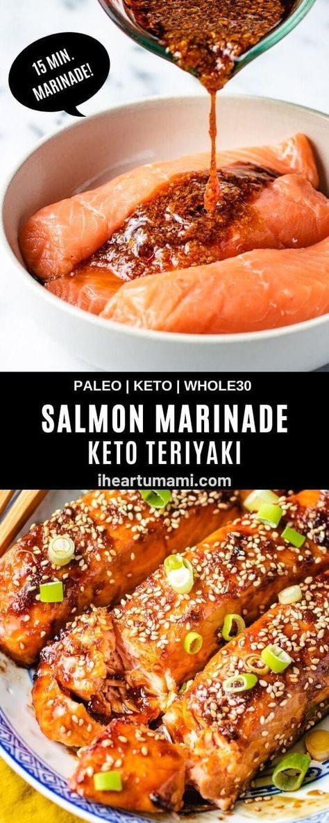 Foil Salmon, Whole30 Salmon Recipes, Keto Teriyaki, Air Fried Salmon, Salmon In Air Fryer, Salmon Teriyaki, Salmon Teriyaki Recipe, Salmon Recipes Baked Healthy, Keto Salmon