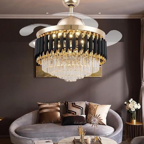 🎨 Artistic Chandeliers! 🎨 Make a bold statement with our unique, sculptural lighting. Light up your creativity! #UniqueLighting #ArtisticDesign #lighting #lightingdesign #home #homedecor Chandelier With Fan, Entryway Chandelier, Chandelier Fan, Modern Entryway, Living Room Restaurant, Led Ceiling Fan, Modern Ceiling Fan, Fan Lamp, Ceiling Fan Chandelier