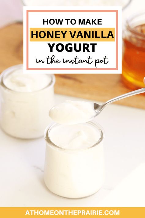 Making homemade Greek yogurt is as simple as two ingredients and 10 minutes of active prep work. This recipe for instant pot vanilla yogurt is thick, smooth and absolutely delicious. Trust me, you'll never want to waste your money buying yogurt at the grocery store again! Instant Pot Vanilla, Vanilla Yogurt Recipes, Instant Pot Yogurt Recipe, Homemade Yogurt Recipes, Diy Yogurt, Make Greek Yogurt, Instant Pot Yogurt, Homemade Greek Yogurt, Greek Yogurt Flavors