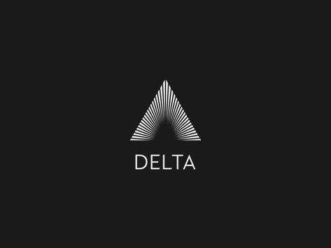 DLC: DELTA by Malwina Lamch on Dribbble Delta Logo Design, Balaji Logo, Logo Sketch Design, Skyline Logo, Delta Logo, Delta Design, Car Logo Design, Logo Sketches, Building Logo