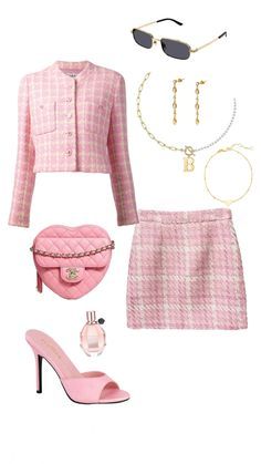 Tweed Outfit, Barbie Inspired, Best Winter Outfits, Birthday Fashion, Clueless Outfits, Cute Skirt Outfits, Cute Dress Outfits, Pink Barbie, Paris Outfits