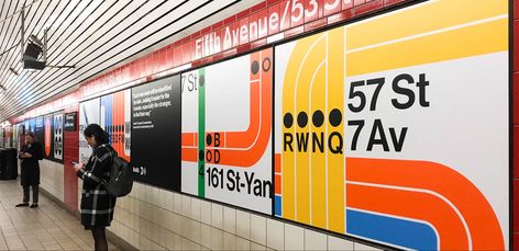 Transport Graphic Design, Transportation Graphic Design, Subway Station Design, Subway Graphic Design, Subway Signage, Urban Graphic Design, Subway Map Design, Nyc Subway Station, Subway Design