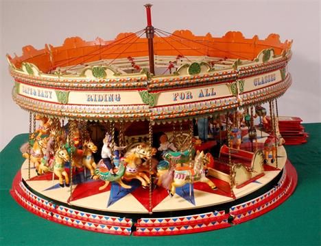 Lot 151 – An extensive 1/10th scale model of – Toys & Collectors' Models - Henry Room - Steam, 0 & 00 Gauge 08 Feb 2014 Merry Go Round Carousel, 3d Modelle, Merry Go Round, Carousel Horses, Circus Party, Gorgeous Art, Rocking Horse, Amusement Park, Carousel