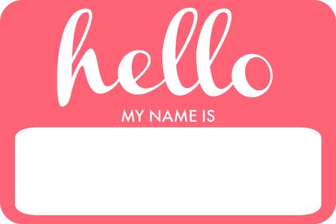 Welcome Livvy! + DIY Name Tag | The ELM Life My Name Is Name Tag, Diy Name Tags, Name Tag Templates, Name Tag Design, Tag Templates, October 5th, Tag Image, School Labels, Cute Names