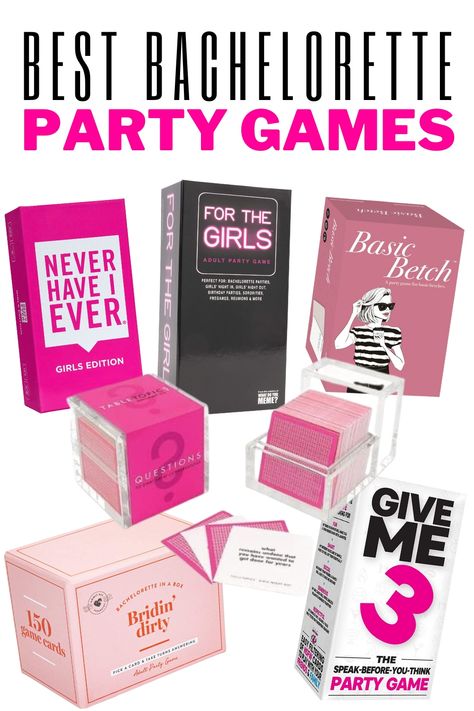 Need an easy way to get the party started? These 7 fun and affordable adult card games are perfect for Bachelorette parties or a girl’s night out!

GNO Game Night Bachelorette Party, Bachelorette Trip Activities, Bachelorette Party Games Funny Hilarious, Bachelorette Trip Games, Bach Games Bachelorette Parties, Girls Night In Bachelorette Party, Sleep Over Bachelorette Party Ideas, Bachelorette Movie Night, Bachelorette Night In