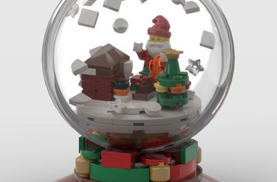 LEGO IDEAS - Home Alone. McCallister's House. Grimmauld Place, Lego Winter, Christmas Snow Globe, Lego Christmas, Amazing Lego Creations, Little Christmas Trees, Christmas Snow Globes, Lego Creator, Lego Ideas