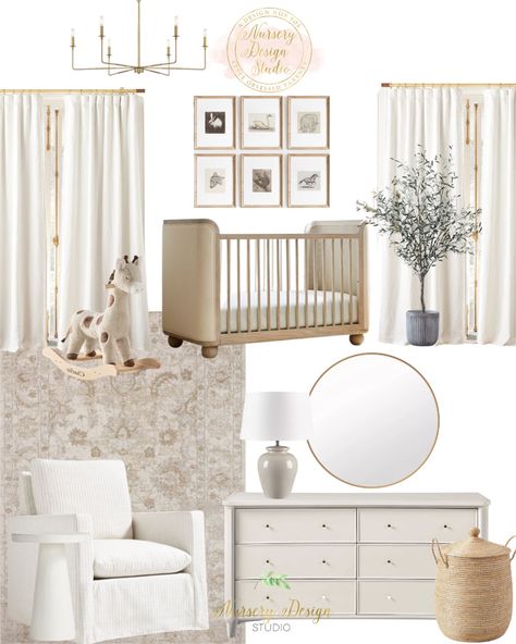 Nursery With Wallpaper, Boy Nursery Inspiration, Neutral Nursery Colors, Nursery Dresser Organization, Nursery Design Board, Nursery Blackout Curtains, Nursery Color, Future Parents, Nursery Color Scheme