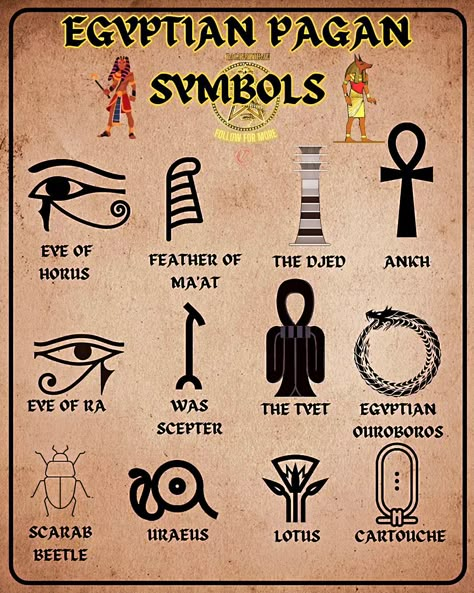 🌟 Explore the enchanting world of Egyptian pagan symbols, each with its own unique story and power: 🔑 **Ankh:** Embrace life and immortality with this iconic symbol. 🏛️ **Djed:** Stand strong with stability and strength, linked to Osiris. 👁️ **Eye of Horus (Wadjet Eye):** Seek protection, health, and restoration. 🌞 **Eye of Ra:** Ward off evil spirits and diseases with this powerful amulet. 🪲 **Scarab Beetle:** Transform and protect with the symbol of rebirth. 🔖 **Cartouche:** Carry pro... Amulet Witchcraft, Hathor Goddess, Egyptian Hieroglyphics Symbols, Pagan Symbols, Eye Of Ra, Egyptian Scarab, Scarab Beetle, Egyptian Hieroglyphics, Egyptian Symbols