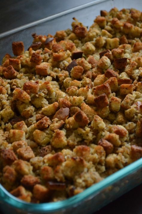 For the Love of Dessert: Thanksgiving Boudin Stuffing Classic Stuffing Recipe, Sausage Cornbread Stuffing, Homemade Stuffing, Sausage Stuffing, Stuffing Recipes For Thanksgiving, Gluten Free Cornbread, Delicious Thanksgiving, Gluten Free Grains, Thanksgiving Appetizers