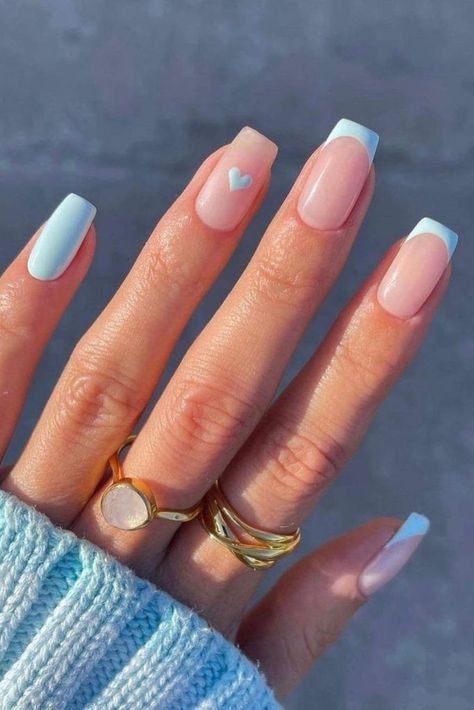 Summer nails 2024. Searching for a mani idea that'll spark some joy this spring and summer? These 13 dreamy pastel ideas are calling your name. Baby Blue Nails, Milky Nails, Cute Simple Nails, Nagel Tips, Christmas Gel Nails, Simple Gel Nails, Summery Nails, Blue Nail Designs, Short Acrylic Nails Designs