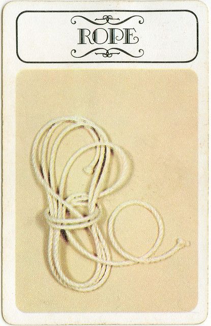 Clue - Weapons Rope | board game pieces | Flickr Cludo Game, Clue Costume, Mystery Board Games, Clue Game, Clue Movie, Clue Board Game, Clue Party, Clue Games, Board Games Diy