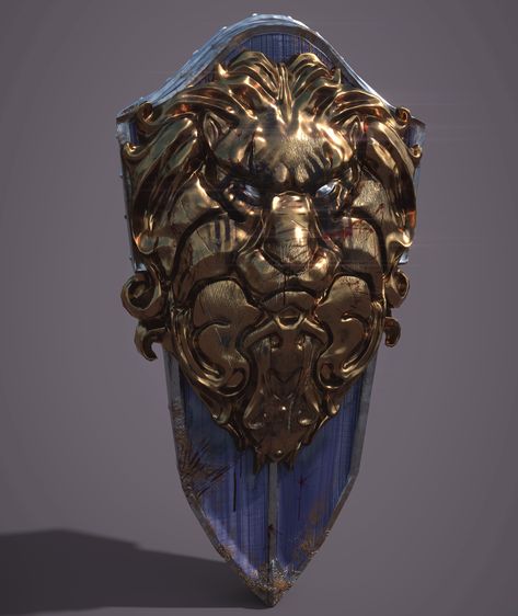 ArtStation - Lion Shield, Micah Minter Fantasy Shields, Fantasy Shield, Lion Shield, Game Icon Design, Dnd Items, Batman Artwork, Magic Items, Arm Armor, D&d Dungeons And Dragons