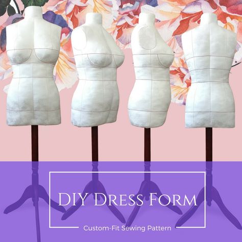 Dress Form Pattern, Diy Dress Form, Mannequin Diy, Custom Dress Form, Adjustable Dress Form, Make A Dress, Adjustable Dress, Make Your Own Dress, Indie Sewing Patterns