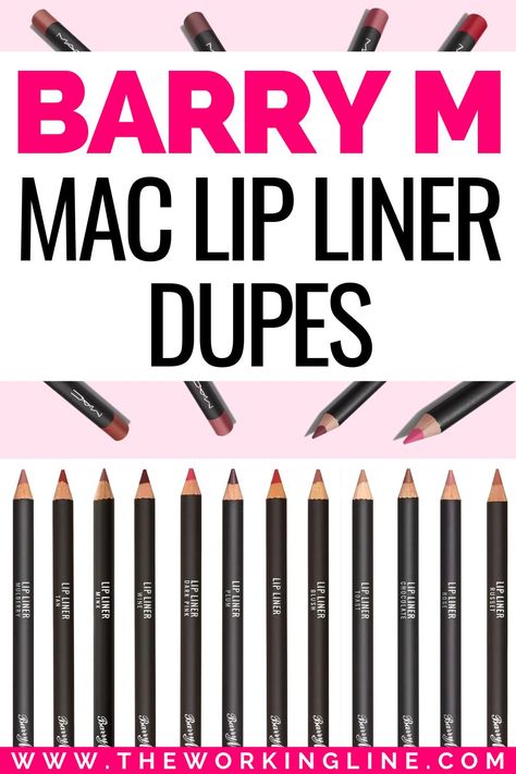 12 Best Barry M MAC Lip Liner Dupes from Soar to Spice Mac Plum Lip Liner, Mac Stripdown, Whirl Lip Liner, Spice Lip Liner, Red Eyeshadow Palette, Mac Lip Liner, Wine Lips, Burgundy Lips, Plum Lips