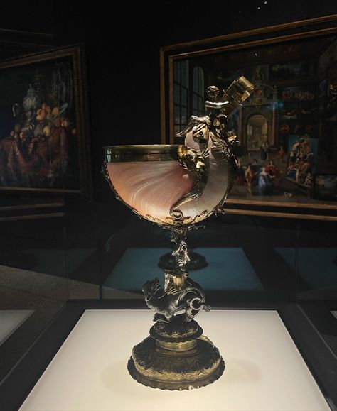 gilded nautilus goblet- dark academia- aesthetic- museum- culture- history- switzerland- europe Nautilus Aesthetic, Goblet Aesthetic, Chara Design, Dark Academia Aesthetic, Academia Aesthetic, Nautilus, National Museum, Zurich, Dark Academia