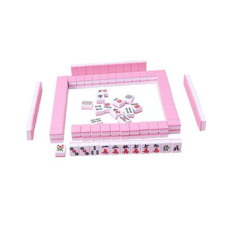 shamjina 144Pcs Mini Mahjong Tiles Table Activities Supplies Chinese Version Game Set Pink.This Chinese Mahjong Set is made of high performance materials that can last players many years.This Classic Mahjong Game is the perfect tool for you to enjoy the classic Chinese Mahjong game. It not only has traditional Chinese characters and patterns but also has a good texture. It is comfortable to touch and the collision sound is crisp and pleasant.This portable Board Game Set contains 144 Chinese version mahjong tiles, suitable for various playing methods.The Mini Mahjong Game Set can be easily carried anywhere you want to play, not only at home, dormitories, parties, and other places, but also when traveling.The convenient Traditional Chinese Playing Game is suitable for parties, events, and ot Mahjong Party, Mahjong Tiles Design, Mahjong Graphic, Mahjong Table, Cute Mahjong Set, Table Activities, Mahjong Tile, Tiles Game, Mahjong Set