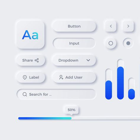 Neumorphism Web Design, Music Ui Design, Neomorphism Design, Neumorphism Ui Design, Neumorphism Design, Neumorphism Ui, Ui Design Ideas, Music Ui, Ux Design Principles