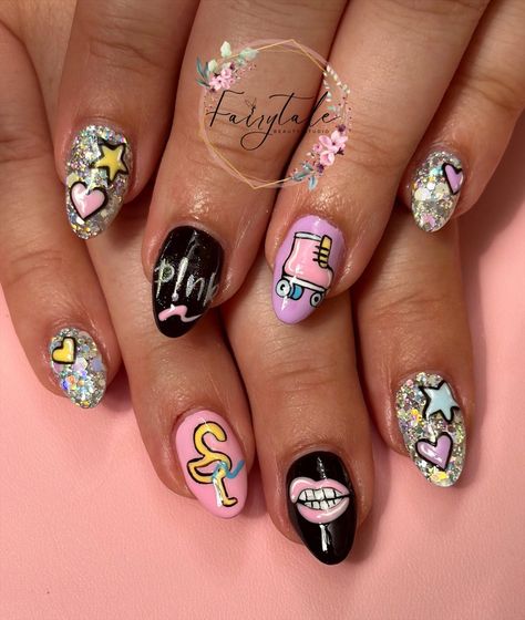 Pink Concert Nails Ideas, Pink Concert Nails, Concert Nails Ideas, Concert Nails, Pink Concert, Summer Carnival, Concert Shirts, Hyde Park, Nails Ideas