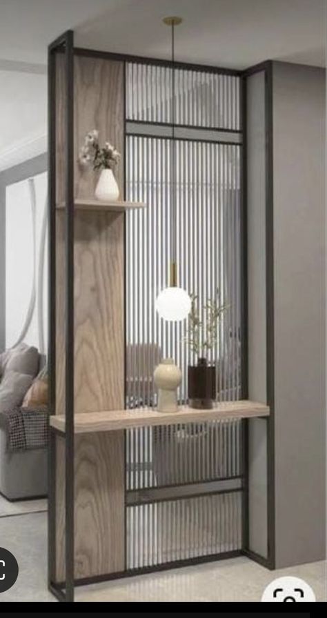 Foyer Partition Design, Unique Partition Design, Room Separation Ideas, Partition Office, Closet Design Layout, Dekorasi Kamar Tidur, Living Room Partition, Living Room Partition Design, Room Partition Designs