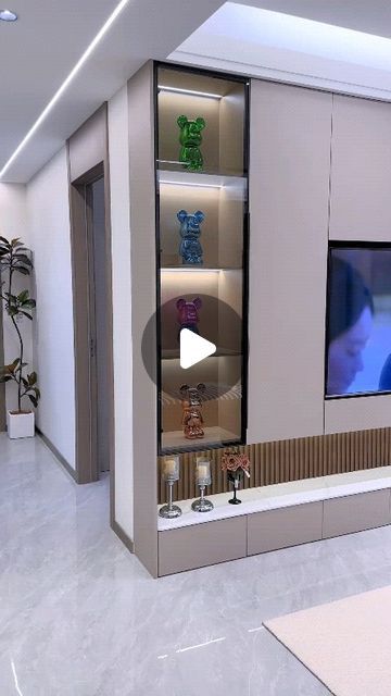 Tv Unit Cabinet Design, New Tv Unit Design, Hall Interior Design Living Tv Unit, Tv Unit Design Modern Simple, Tv Cabinet Design For Living Room, Tv Units Design, Tv Units In Living Room, Tv Unit Wall Design, Tv Unit Interior