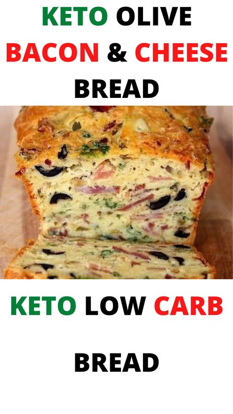 Keto Bread With Olive Bacon & Cheese🧀. This Bread Is Perfect For Breakfast.
You're gonna Love it when you make it in the Morin 🌄 Bacon And Cheese Bread, Bacon Cheese Bread, Healthy Keto Snacks, Fast Bread, Keto Snacks Easy, Bread Keto, No Bread Diet, Cheese Bread Recipe, Keto Easy