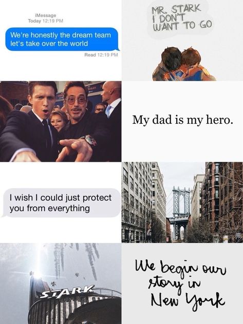 Peter And Tony Father Son, Iconic Dous, Tony Stark And Peter Parker Father Son, Peter Parker And Tony Stark, Tony Stark And Peter Parker, Marvel Scrapbook, Tony Stark Peter Parker, Peter Parker Imagines, Tony Stark Aesthetic