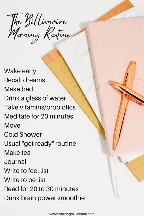 Billionaires Morning Routine, Billionaire Morning Routine List, Billionaire Routine, Millionaire Routine, Billionaire Morning Routine, Millionaire Morning Routine, Tea Journal, Morning Routines List, Meditation Methods