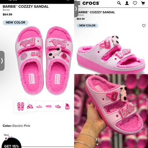 These so fye😍 #want #giftideas #giftforher #crocs #barbie #sandals #pink #want #fashion #shoes #explore #viral #trending #trendystreetstyle #fyp #outfits Barbie Sandals, Barbie Crocs, Dream Wishlist, Cute Slides, Pink Lifestyle, Swag Outfits For Girls, Trendy Street Style, Fashion Sandals, Slipper Sandals