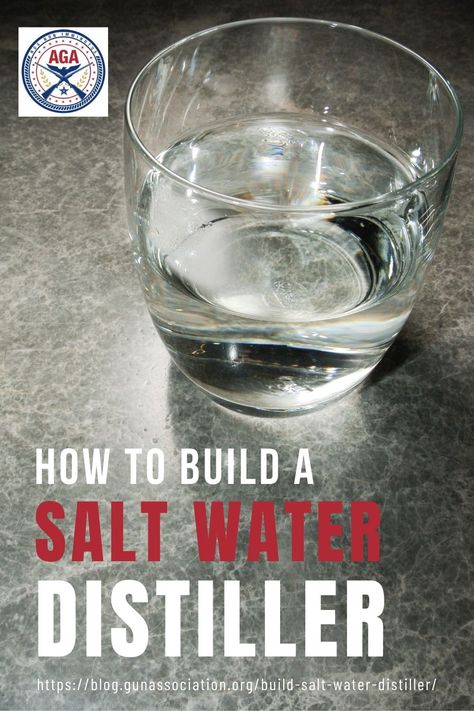 Learn how to make a salt water distiller with only very minimal resources and the sheer will to survive. #DIYsaltwaterdistiller #saltwaterdistiller #waterdistillation #desalination #survivalskills #survival #preparedness #gunassociation Solar Water Distiller, Water Distiller, Survival Preparedness, Distillation Process, Water Boiling, Survival Techniques, Diy Water, Survival Life, Solar Water