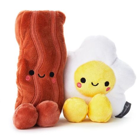 Food Characters, Food Plushies, Food Pillows, Jellycat Stuffed Animals, Bacon And Eggs, Cute Squishies, Lilo Et Stitch, Kawaii Plush, Kawaii Plushies