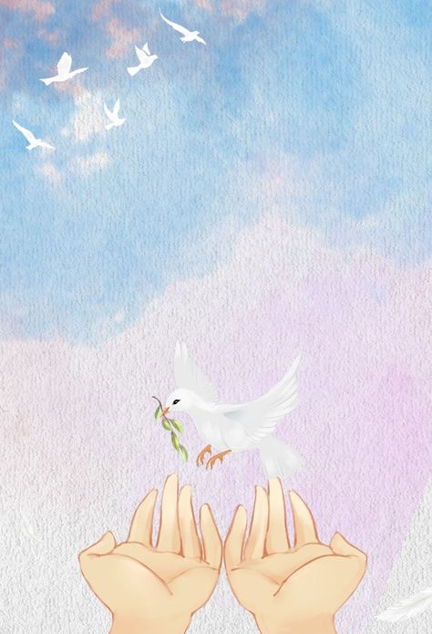 Peace Messenger Minimalist Poster Background Hope Background Wallpapers, Peaceful Paintings Easy, Peace Painting Ideas, Peace Poster Ideas, Peace Illustration Art, Poster On Peace, World Peace Poster, Peace Background, Magazine Infographic