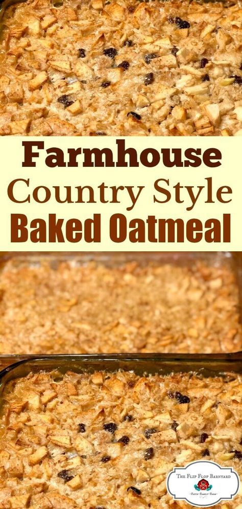 Overnight Baked Oatmeal, Oatmeal Muffin, Cabin Food, Cabin Weekend, Breakfast Recipies, Homemade Oatmeal, Traditional Cooking, Quaker Oats, Nourishing Traditions