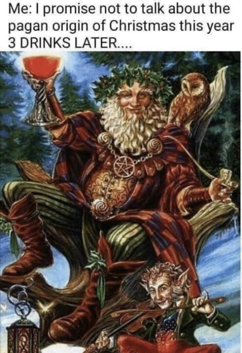 Origin Of Christmas, Pagan Christmas, Pagan Yule, Solstice Celebration, Creepy Christmas, Blessed Be, Yule Decorations, Winter Solstice, Happy Christmas