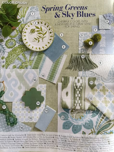 Navy White And Green Bedroom, Blue And Green Bedrooms Master, Blue And Green Living Room Color Scheme Mood Boards, Elegant Southern Home Decor, Green And Blue Bedroom Ideas, Green Coastal Decor, Blue Green Decor, Blue Green Bedrooms, Blue And Green Living Room