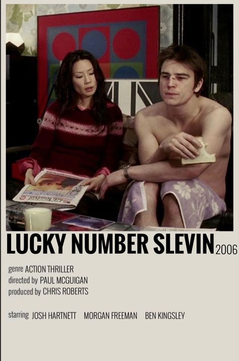 Lucky Number Slevin, Movie Character Posters, Romcom Movies, Indie Movie Posters, Film Recommendations, Movie Hacks, Iconic Movie Posters, Movie To Watch List, New Movies To Watch