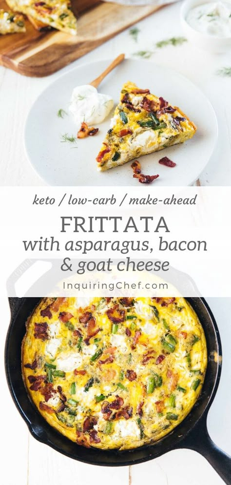 Eggs And Goat Cheese Recipes, Keto Recipes With Goat Cheese, Keto Frittata Recipes, Goat Cheese Eggs, Goat Cheese Egg Bake, Eggs With Goat Cheese, Low Carb Brunch Recipes, Egg Goat Cheese Breakfast, Quiche With Goat Cheese