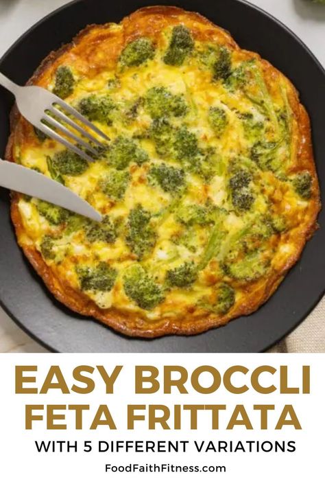 Savor the flavor of this mouthwatering Broccoli Feta Frittata with 5 Different Variations! Quick and simple to make, it's the perfect breakfast solution for busy mornings. Broccoli And Feta Frittata, Broccoli Feta Frittata, Vegetarian Frittata, Broccoli Feta, Feta Crumbles, Broccoli Frittata, Feta Frittata, Vegetable Frittata, Dairy Free Low Carb