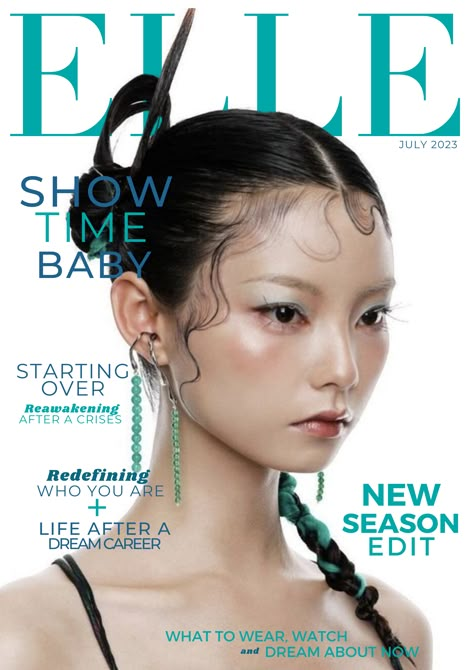 #practice #canva #elle #magazine #cover #model #fashion #style #musing #beauty #illustration #graphicdesign #art #layout Artistic Magazine Covers, Edgy Magazine Covers, Magazine Layout Design Cover Ideas, Fashion Magazine Graphic Design, Makeup Magazine Cover, Fashion Layout Magazine, College Magazine Cover Design, Asian Magazine Cover, Fashion Magazine Layout Design Vogue