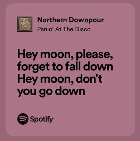 northern downpour Northern Downpour Tattoo, Afycso Aesthetic, Cody Core, Northern Downpour, Emo Lyrics, Brendan Urie, Panic At The Disco Lyrics, Song Recs, Disco Music