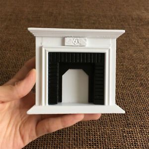 Various-Doll-House-Furniture-Kitchen-Accessories-for-1-12-Dollhouse-Miniatures Black White Fireplace, Country Bedroom Furniture, Wooden Fireplace, Handmade Crafts Gifts, Wilde Westen, Doll House Plans, White Fireplace, Furniture Room, Miniature Rooms