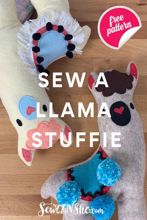 How to Sew a Cute Llama Stuffie - free sewing pattern Free Sewing Patterns, Free Sewing Pattern, Cute Llama, Sewing Tutorials Free, Strip Quilts, Sewing Blogs, Sewing Toys, Mini Quilt, Stuffed Toys