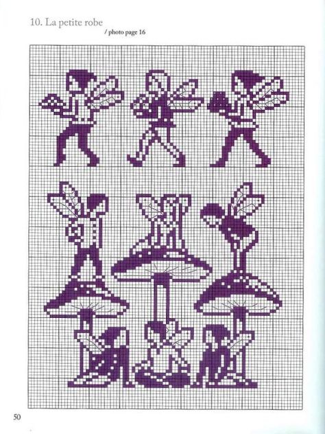 fairies Senora Era, Stranded Knitting Patterns, Colorwork Chart, Crochet Charts, Stitching Projects, Cross Stitch Fairy, Graph Crochet, Pixel Crochet, Tapestry Crochet Patterns