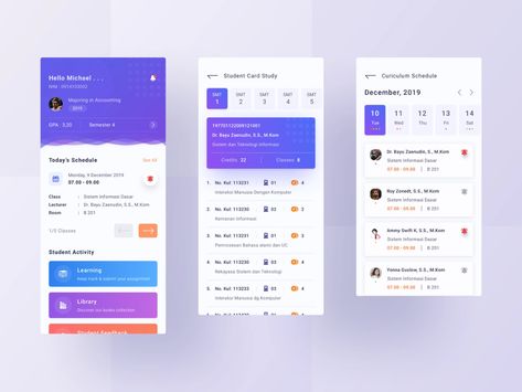 #Exploration - Campus Student Portal Apps by Satria Aditya Wibawa on Dribbble Portal Design, App Design Layout, Student Portal, A Student, App Design, Layout Design, Global Community, Creative Professional, Portal