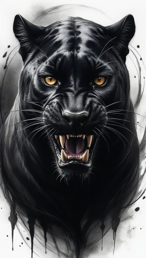 Female Black Panther Tattoo, Dark Cover Up Tattoos Men, Animal Cover Up Tattoo, Black Puma Tattoo, Panther Hand Tattoo, Black Panther Tattoo Design, African Warrior Tattoos, Black Jaguar Animal, Panther Tattoos